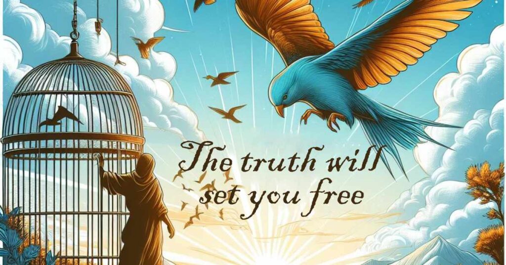 La vérité vous rendra libres.